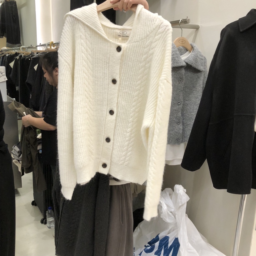 TAKE YOUE TIME東大門㊣實拍女士新品熱賣針織衫連帽針織衫TAKE YOUE TIME針織衫