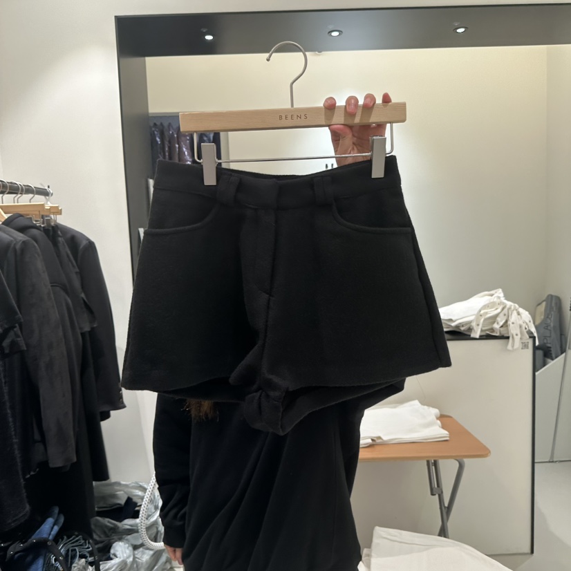 BEENS韓國直郵㊣女士新品25秋冬人氣時尚真品職業熱賣休閑短褲BEENS短褲圖色2