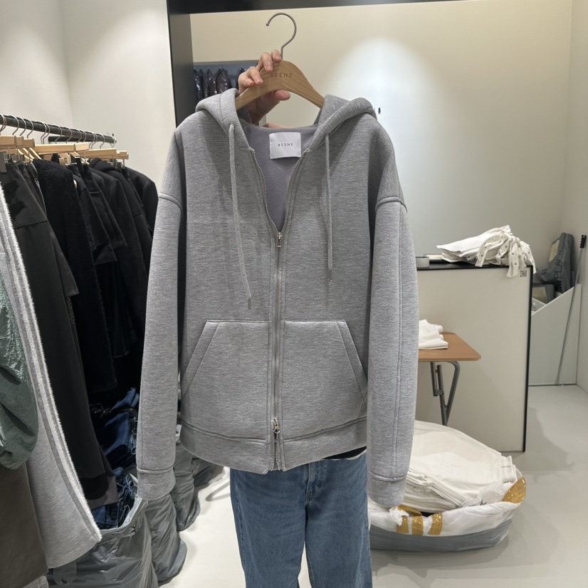 BEENS韓國代購㊣女裝新品時尚職業推薦熱賣休閑夾克加絨拉鏈BEENS夾克