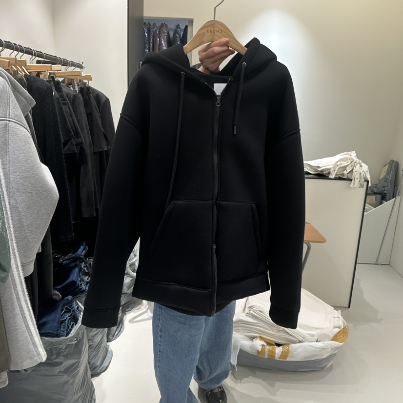 BEENS韓國代購㊣女裝新品時尚職業推薦熱賣休閑夾克加絨拉鏈BEENS夾克圖色2