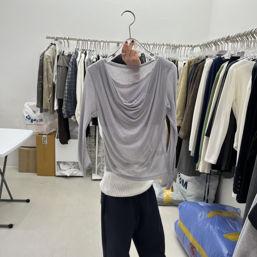 PADO韓國代購㊣女士新品熱賣人氣職業休閑時尚推薦真品長袖T恤PADO長袖T恤