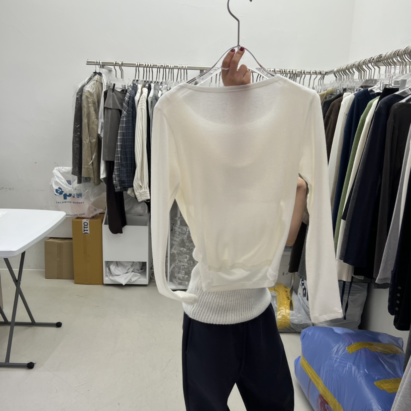 PADO韓國代購㊣女士新品熱賣人氣職業休閑時尚推薦真品長袖T恤PADO長袖T恤圖色2