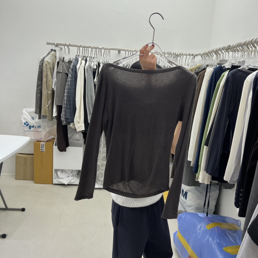 PADO韓國代購㊣女士新品熱賣人氣職業休閑時尚推薦真品長袖T恤PADO長袖T恤圖色3