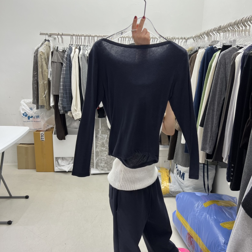 PADO韓國代購㊣女士新品熱賣人氣職業休閑時尚推薦真品長袖T恤PADO長袖T恤圖色4