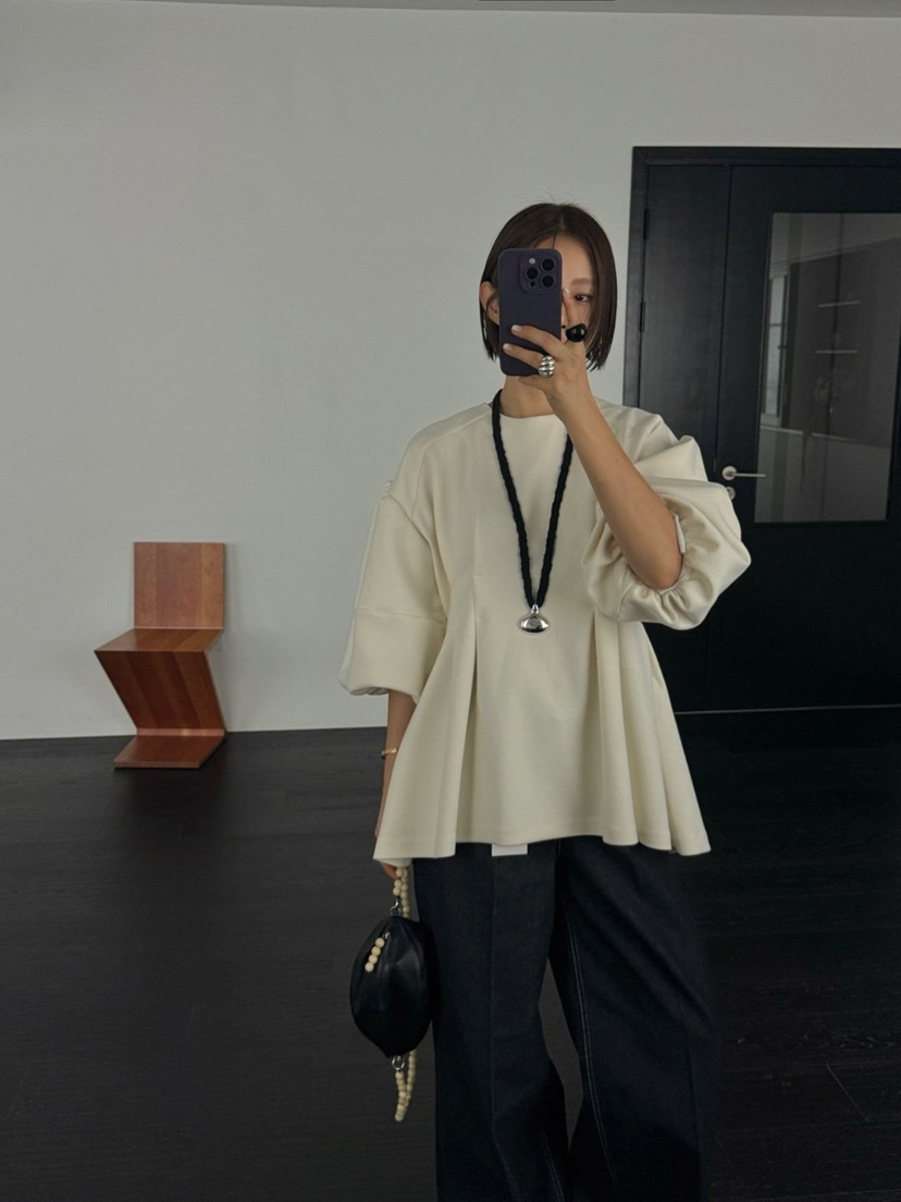 SALONDEMAG東大門㊣直郵女裝新品職業熱賣襯衫蕾絲衫不含項鏈SALONDEMAG襯衫/蕾絲衫圖色3
