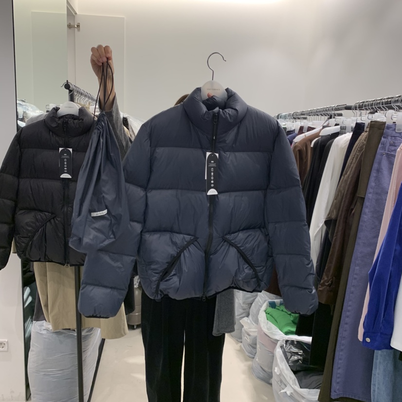 ANDTERRACE韓國直郵㊣女士新品職業短款羽絨服填充鴨絨鵝絨ANDTERRACE短款羽絨服圖色3