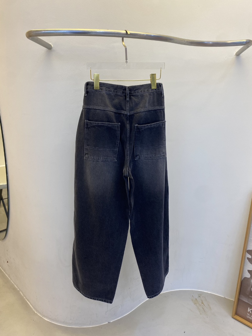 BLACK BIJOU東大門㊣實拍女士新品時尚25秋冬真品牛仔褲口袋BLACK BIJOU牛仔褲