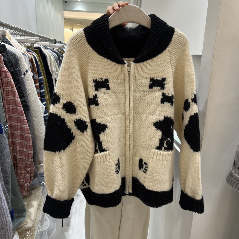 ASOME東大門㊣代購女士新品25秋冬休閑推薦毛衣不含內搭拉鏈A.SOME毛衣