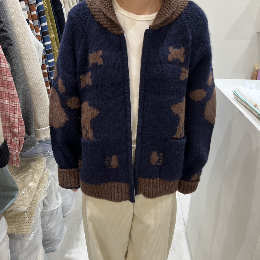 ASOME東大門㊣代購女士新品25秋冬休閑推薦毛衣不含內搭拉鏈A.SOME毛衣圖色3
