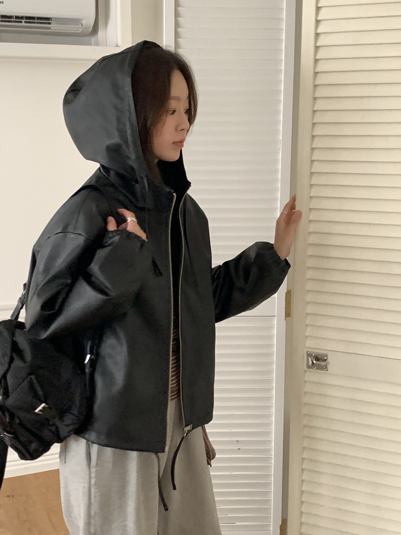 BAKING POWDER韓國代購㊣女裝新款推薦熱賣時尚真品夾克兜帽BAKING POWDER夾克