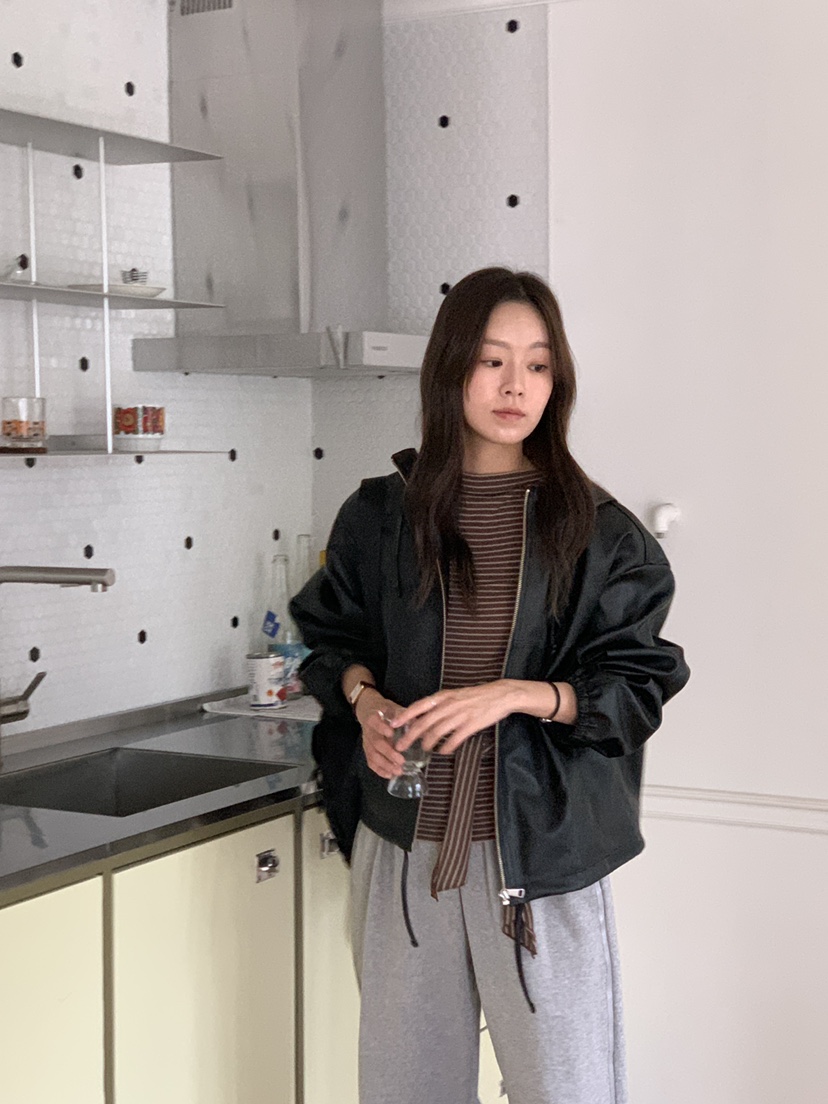 BAKING POWDER韓國代購㊣女裝新款推薦熱賣時尚真品夾克兜帽BAKING POWDER夾克