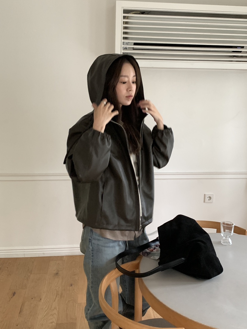 BAKING POWDER韓國代購㊣女裝新款推薦熱賣時尚真品夾克兜帽BAKING POWDER夾克