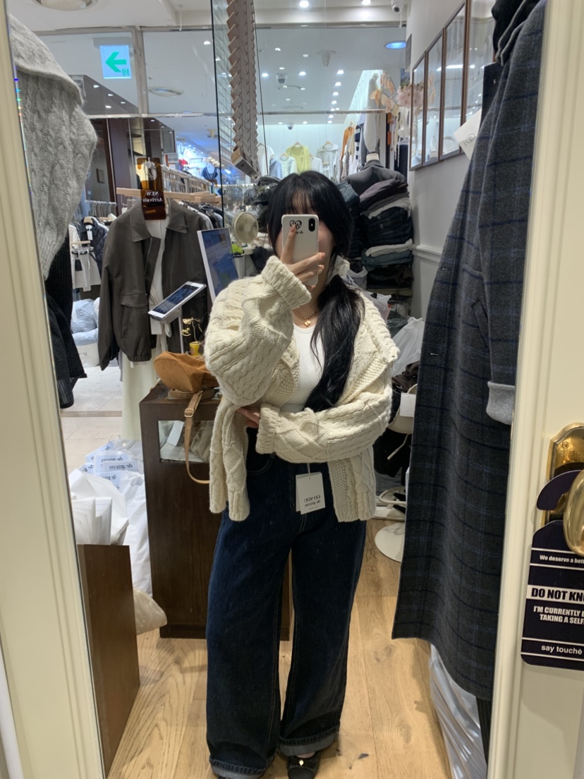 DE GO YOU東大門㊣實拍女士新款推薦時尚熱賣職業毛衣開衫DE GO YOU毛衣