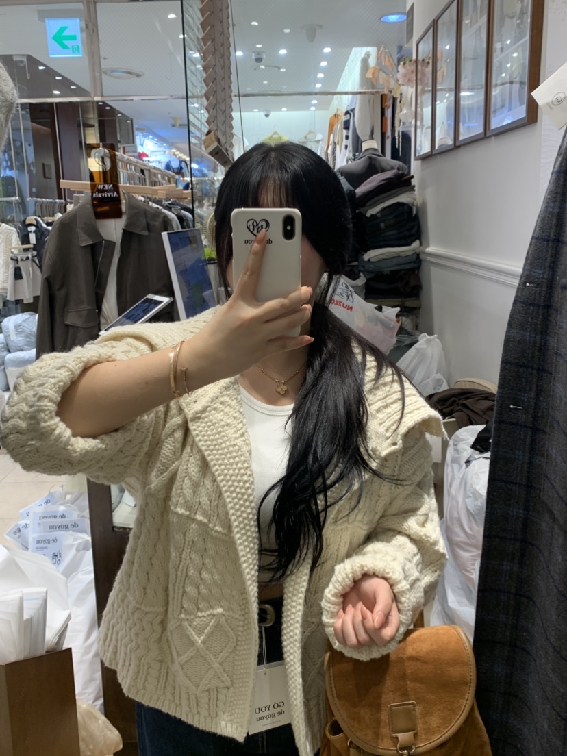 DE GO YOU東大門㊣實拍女士新款推薦時尚熱賣職業毛衣開衫DE GO YOU毛衣