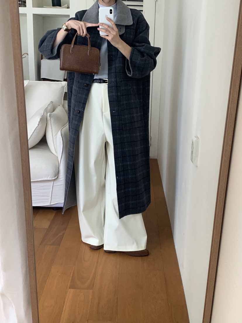 DE GO YOU韓國直郵㊣女裝新品職業時尚休閑推薦中長款大衣DE GO YOU中長款大衣