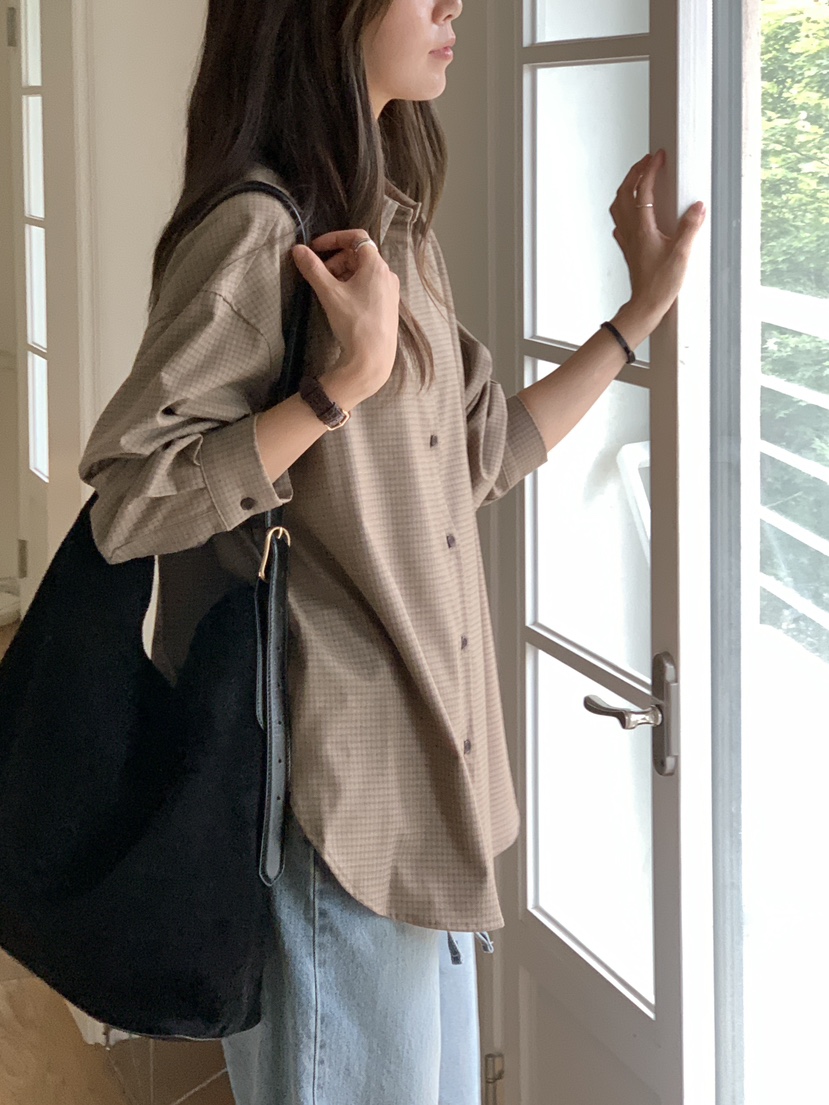 BAKING POWDER東大門㊣直郵女裝新款25秋冬休閑襯衫蕾絲衫BAKING POWDER襯衫/蕾絲衫