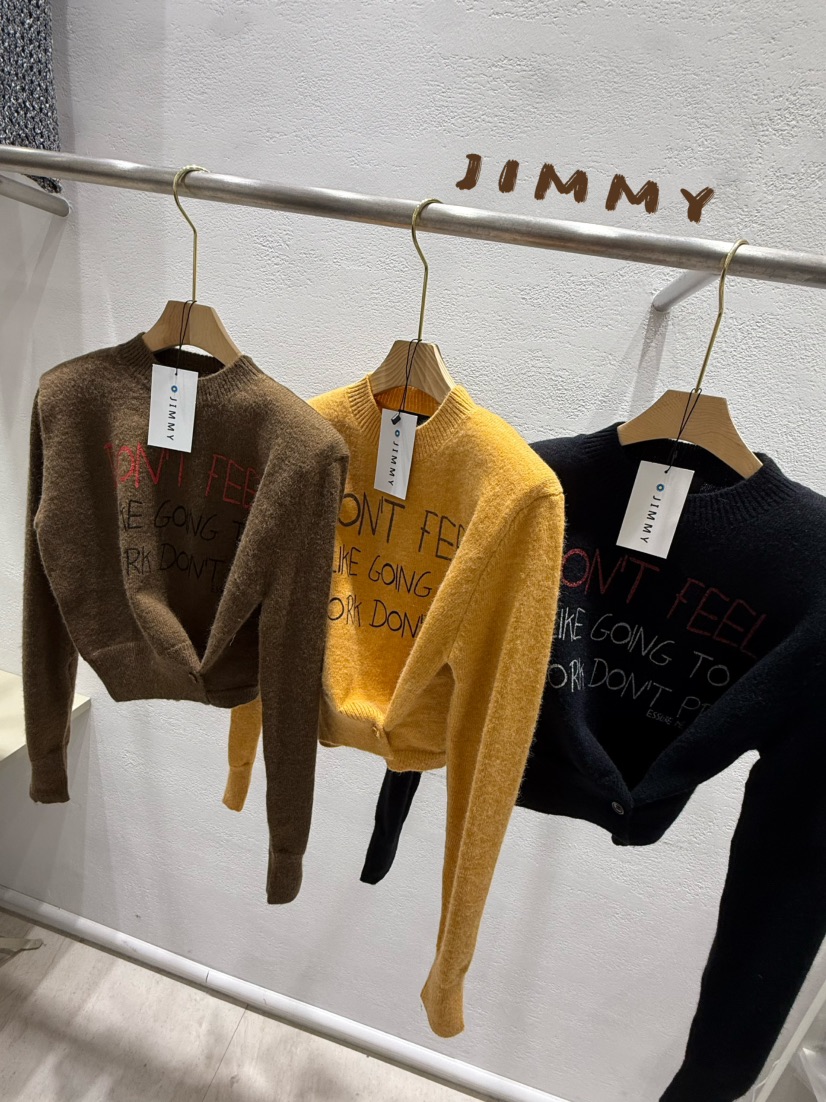 JIMMY東大門㊣直郵女士新品真品時尚休閑人氣推薦職業針織衫JIMMY/REMAKE針織衫