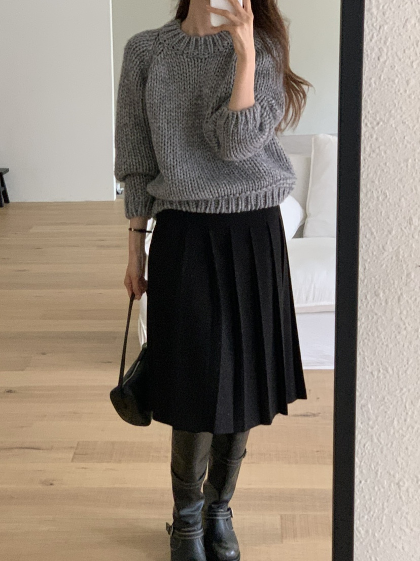 NOTICE東大門㊣代購女裝新款人氣職業半身裙中短裙百褶褶裙NOTICE半身裙/中短裙
