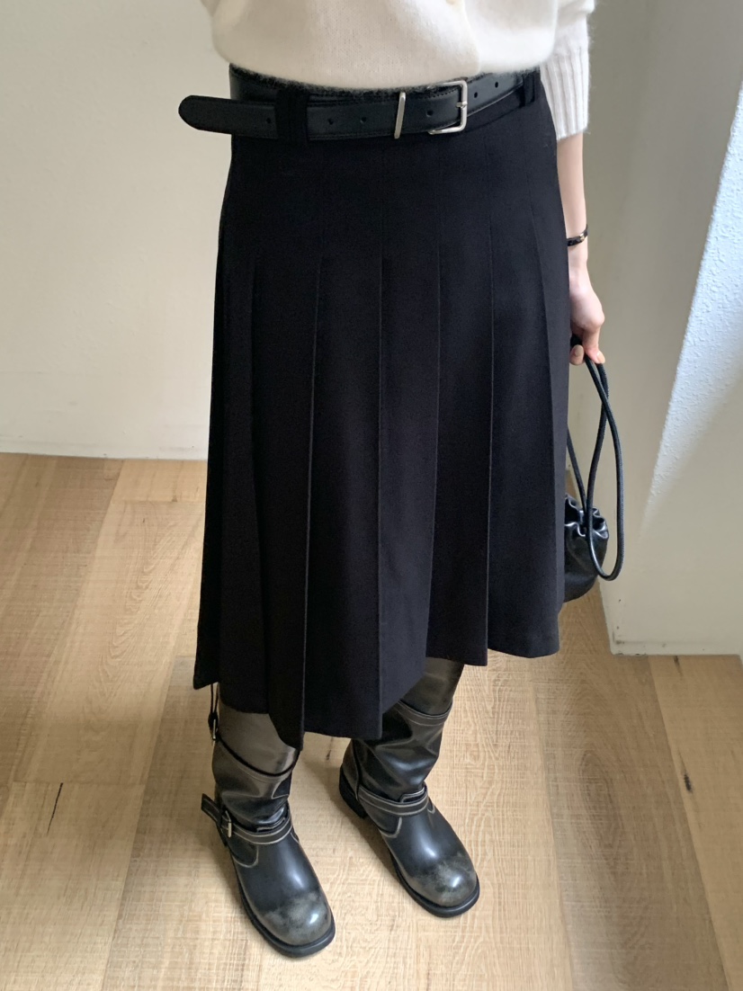 NOTICE東大門㊣代購女裝新款人氣職業半身裙中短裙百褶褶裙NOTICE半身裙/中短裙
