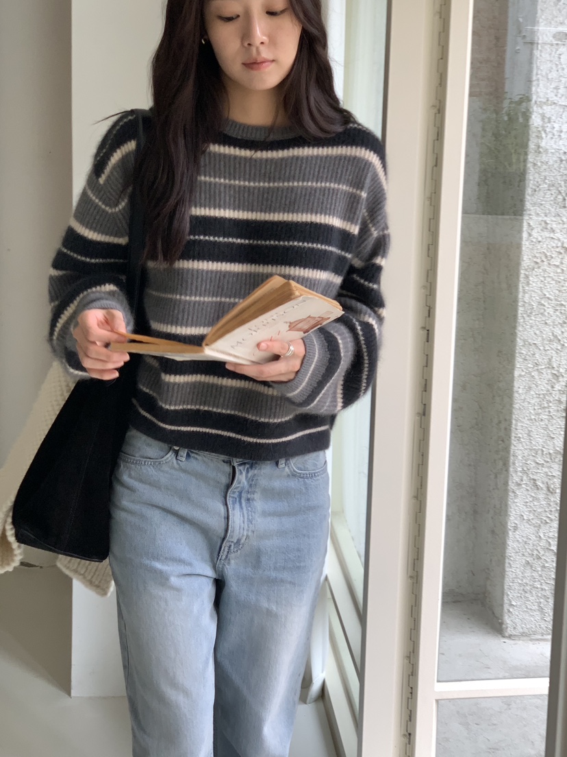 BAKING POWDER東大門㊣實拍女士新品休閑熱賣人氣針織衫浣熊BAKING POWDER針織衫圖色3