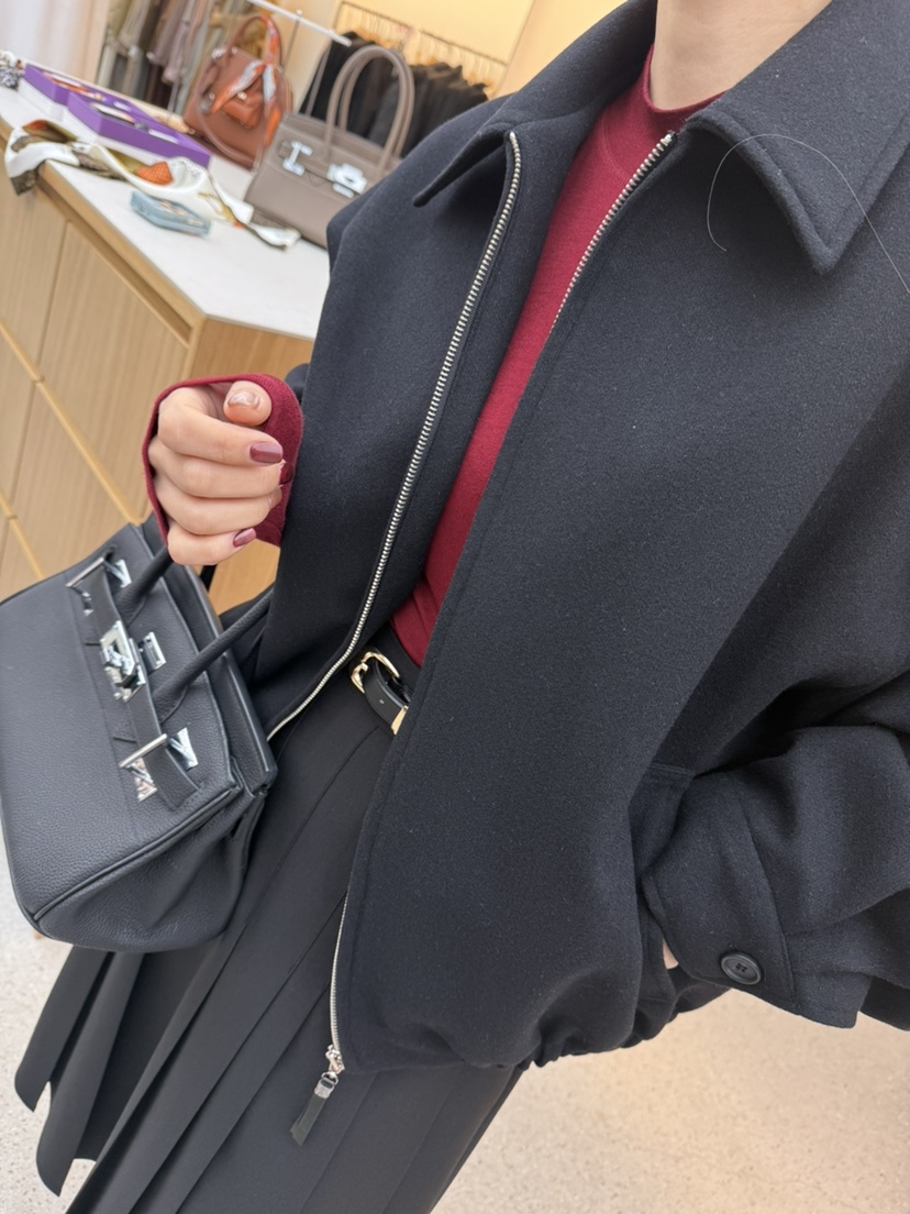 JUJU東大門㊣代購女裝新款熱賣人氣休閑時尚推薦真品夾克羊毛JUJU夾克