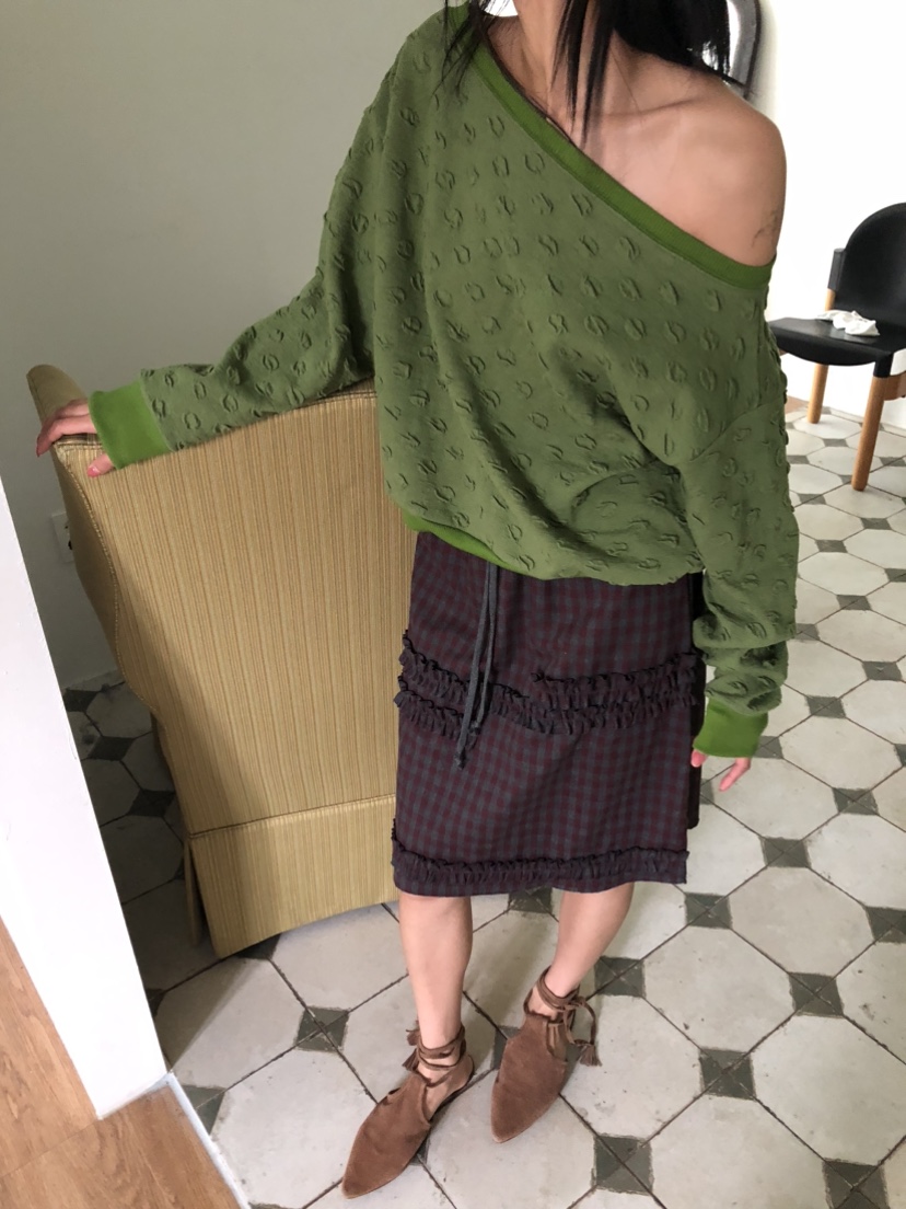 FLASH韓國代購㊣女士新品職業人氣推薦25秋冬真品時尚長袖T恤FLASH長袖T恤