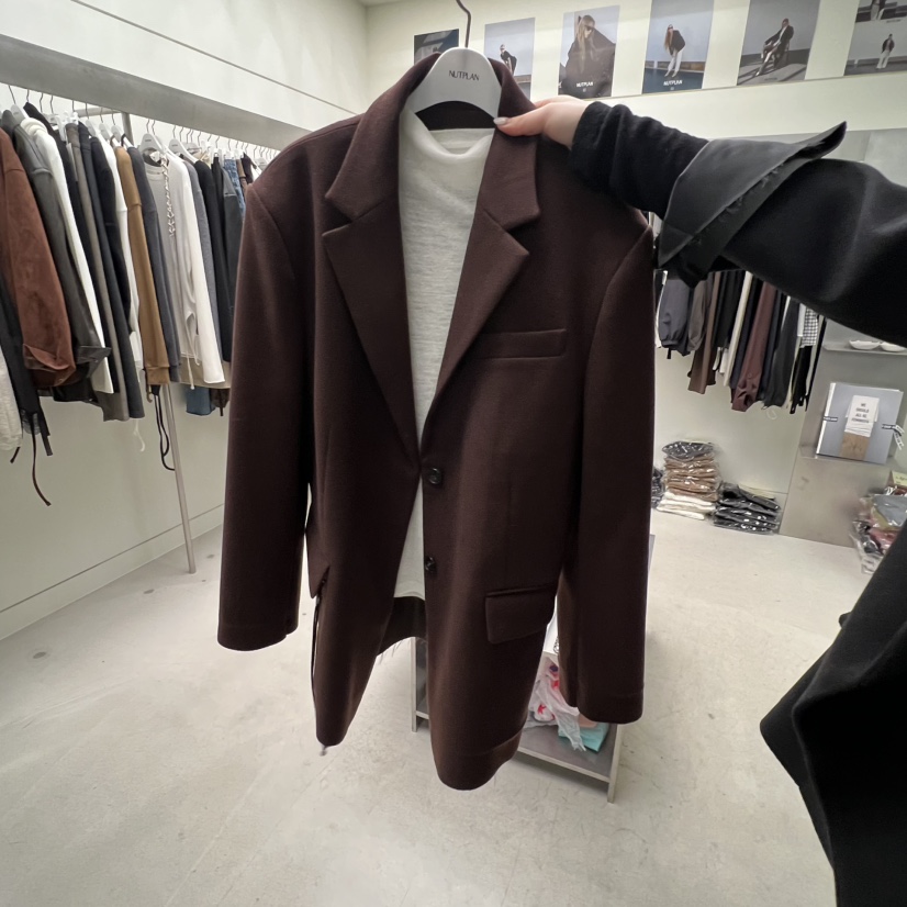 NUTPLAN韓國直郵㊣女裝新品真品人氣25秋冬熱賣職業推薦夾克NUTPLAN夾克圖色2
