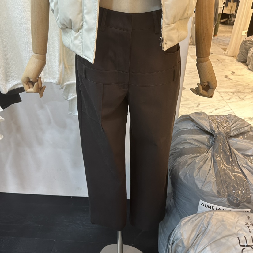 AIME HOPE MAKE韓國直郵㊣女裝新品熱賣人氣職業時尚休閑褲AIME HOPE MAKE休閑褲圖色2棕色