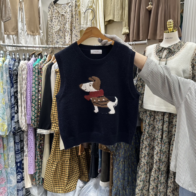 BIKINI東大門㊣實拍女士新品25秋冬人氣時尚職業休閑吊帶背心BIKINI吊帶/背心圖色3