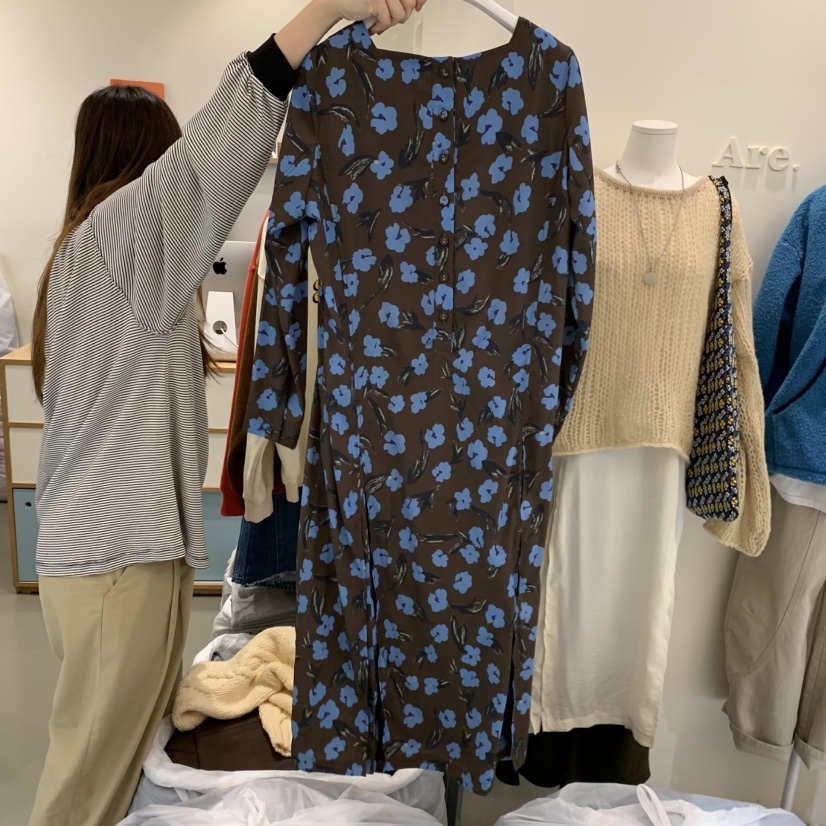 ARE東大門㊣直郵女士新品人氣25秋冬真品熱賣時尚職業連衣裙ARE YOU/ARE連衣裙