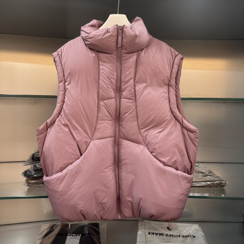 AIME HOPE MAKE東大門㊣實拍女士新品推薦真品休閑馬甲鴨絨AIME HOPE MAKE馬甲圖色2
