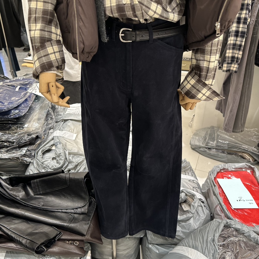 BLUEI-D韓國代購㊣女士新品真品休閑職業25秋冬休閑褲不含腰帶Blue i-d休閑褲圖色2