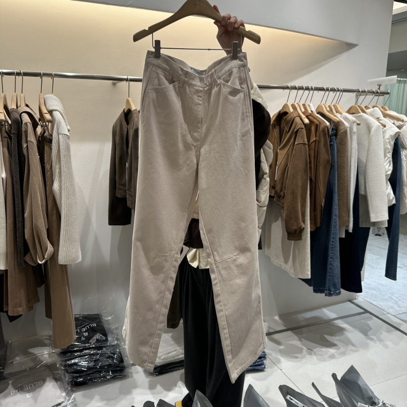 BLUEI-D韓國代購㊣女士新品真品休閑職業25秋冬休閑褲不含腰帶Blue i-d休閑褲圖色3