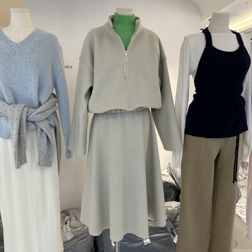 ROOM K-P東大門㊣代購女士新品推薦真品人氣休閑長裙羊毛ROOM K長裙