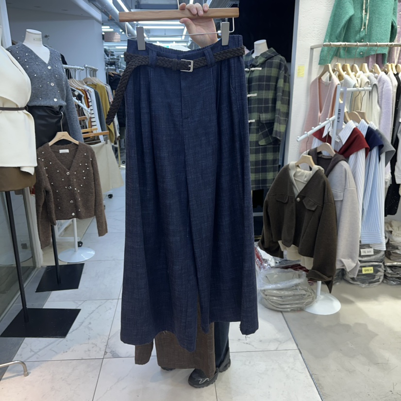 LULULALLA東大門㊣代購女裝新品熱賣25秋冬人氣休閑褲不含腰帶LULULALLA休閑褲圖色2