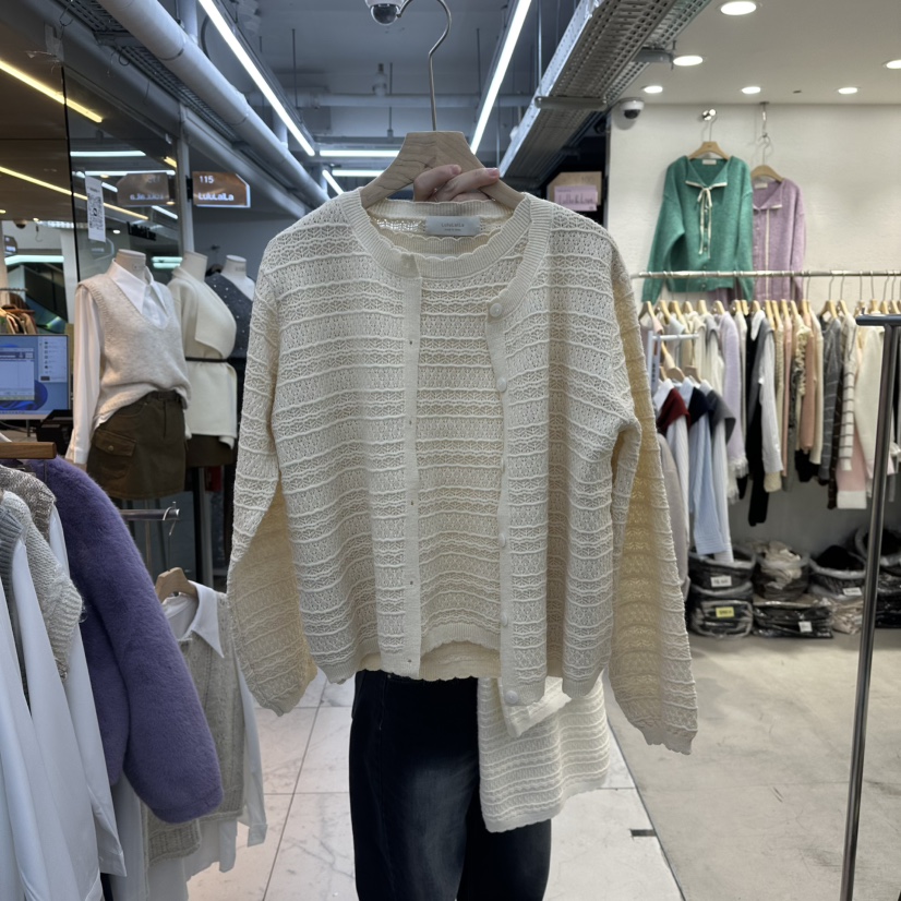 LULULALLA韓國直郵㊣女士新品休閑25秋冬真品職業人氣時尚套裝LULULALLA套裝圖色2米色