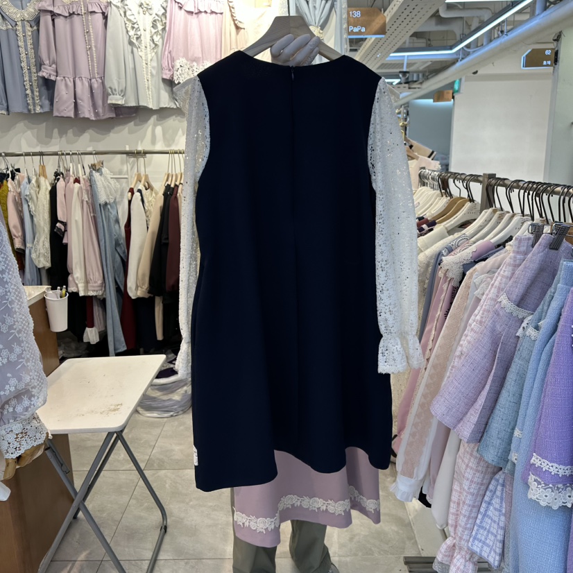 PAPA東大門㊣實拍女裝新品人氣真品25秋冬休閑職業推薦連衣裙PAPA連衣裙