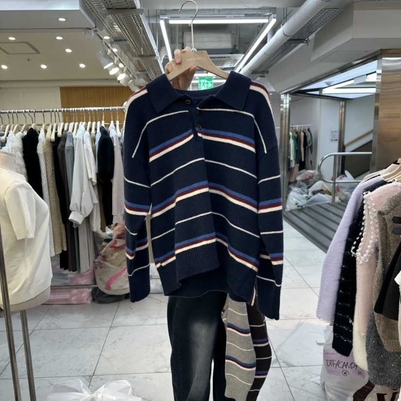 LULULALLA東大門㊣直郵女裝新品人氣真品職業休閑時尚熱賣毛衣LULULALLA毛衣圖色2