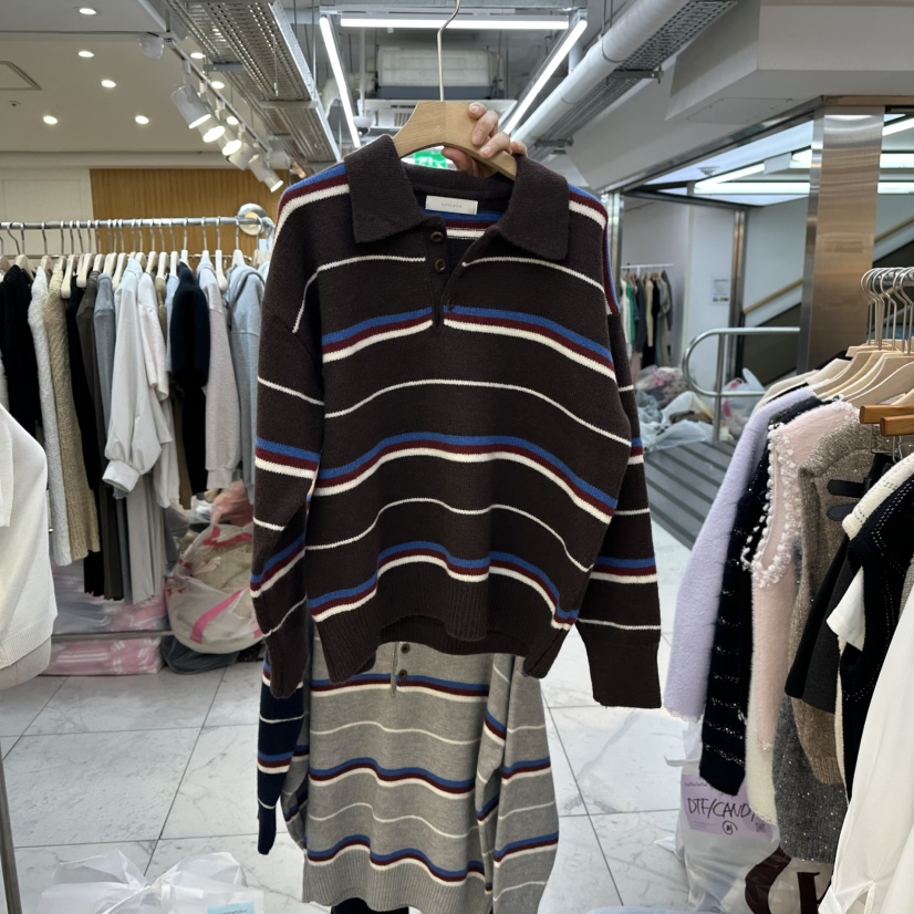 LULULALLA東大門㊣直郵女裝新品人氣真品職業休閑時尚熱賣毛衣LULULALLA毛衣圖色3