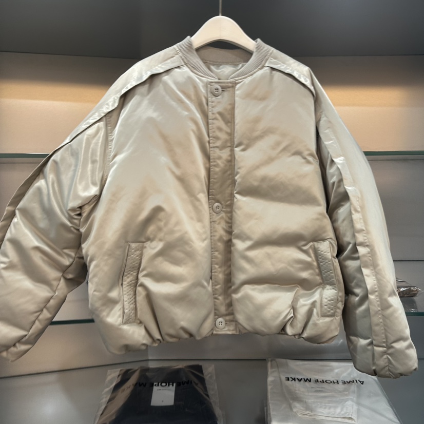 AIME HOPE MAKE韓國代購㊣女士新品推薦職業短款羽絨服鴨絨AIME HOPE MAKE短款羽絨服