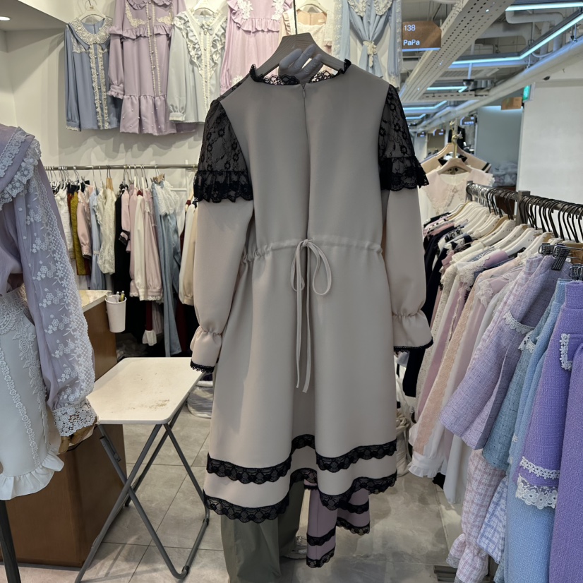 PAPA韓國代購㊣女裝新品人氣25秋冬休閑職業真品推薦連衣裙PAPA連衣裙