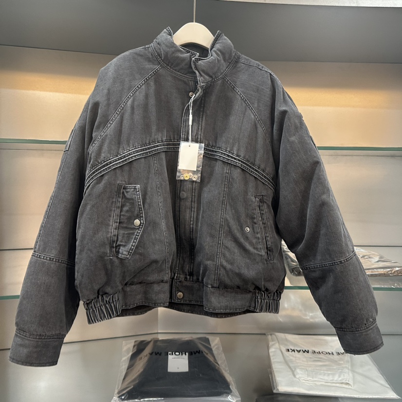 AIME HOPE MAKE韓國代購㊣女裝新品真品短款羽絨服水洗填充AIME HOPE MAKE短款羽絨服圖色2