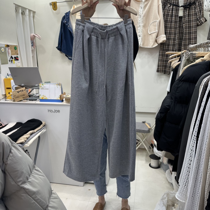 HOJAE東大門㊣實拍女士新品休閑真品熱賣職業時尚25秋冬休閑褲MID-LEVEL JUMP休閑褲圖色1