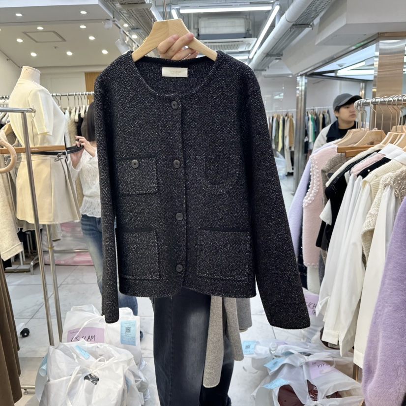 LULULALLA韓國直郵㊣女士新品25秋冬職業推薦人氣熱賣時尚夾克LULULALLA夾克圖色2