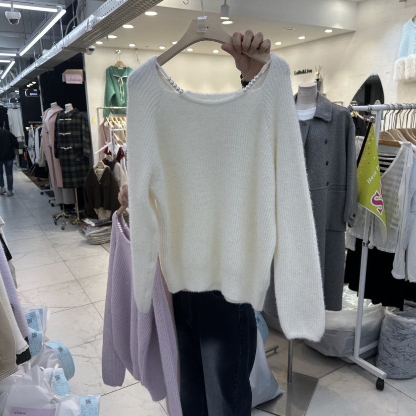 LULULALLA東大門㊣直郵女裝新品推薦職業真品人氣休閑針織衫LULULALLA針織衫