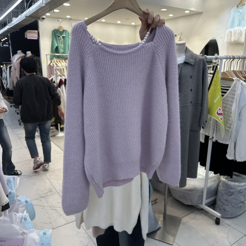 LULULALLA東大門㊣直郵女裝新品推薦職業真品人氣休閑針織衫LULULALLA針織衫圖色3