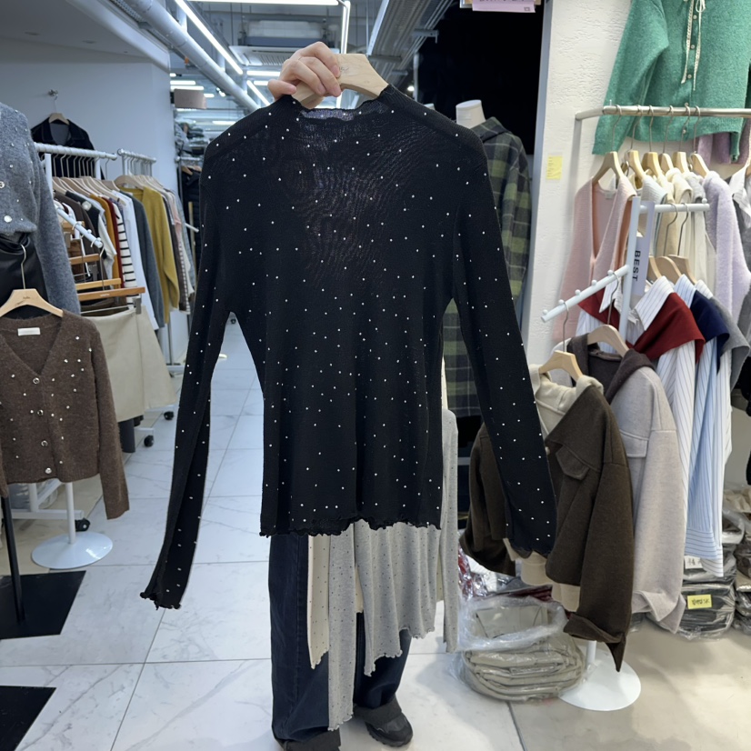 LULULALLA韓國代購㊣女裝新品真品熱賣人氣25秋冬時尚長袖T恤LULULALLA長袖T恤