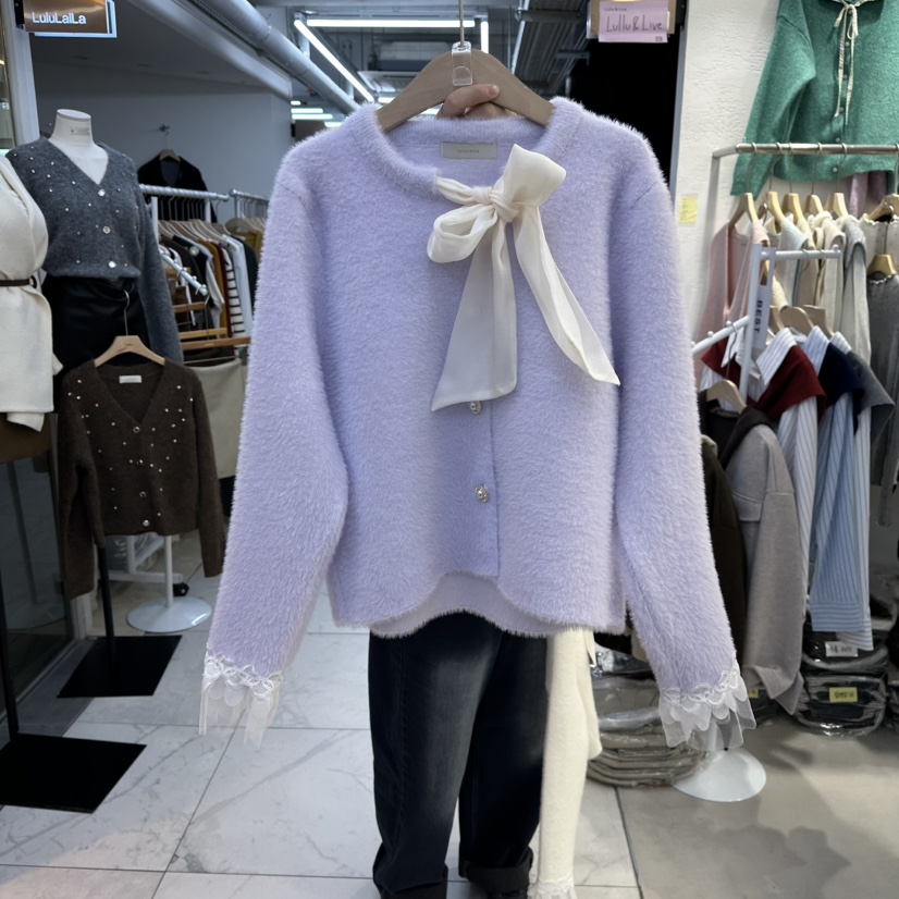LULULALLA韓國代購㊣女士新款休閑職業真品人氣推薦毛衣可愛的LULULALLA毛衣圖色2