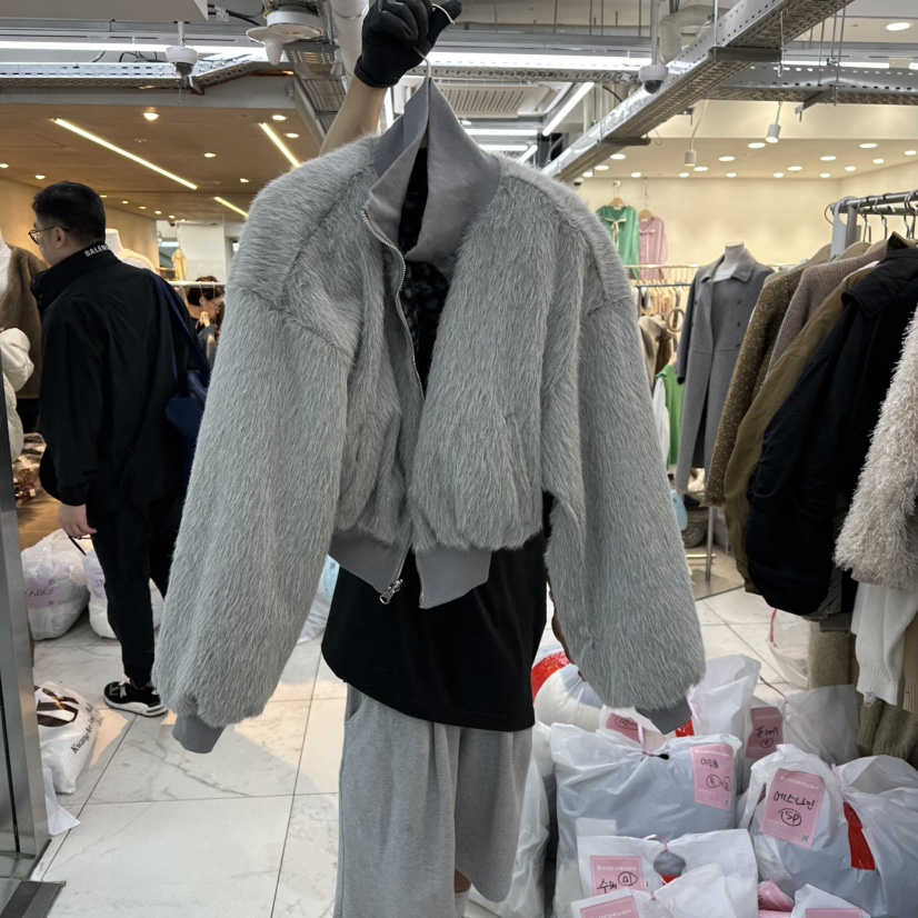 SAGE BRUSH韓國代購㊣女士新品時尚25秋冬夾克兩面穿拉鏈雙面SAGE BRUSH夾克