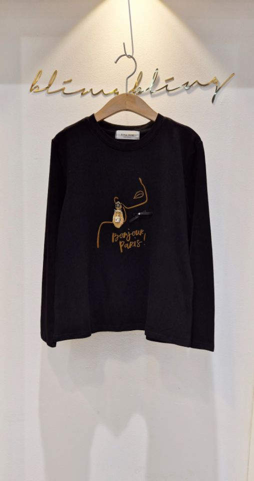 RICO東大門㊣直郵女裝新品25秋冬休閑真品熱賣職業時尚長袖T恤bling bling/RICO長袖T恤圖色2